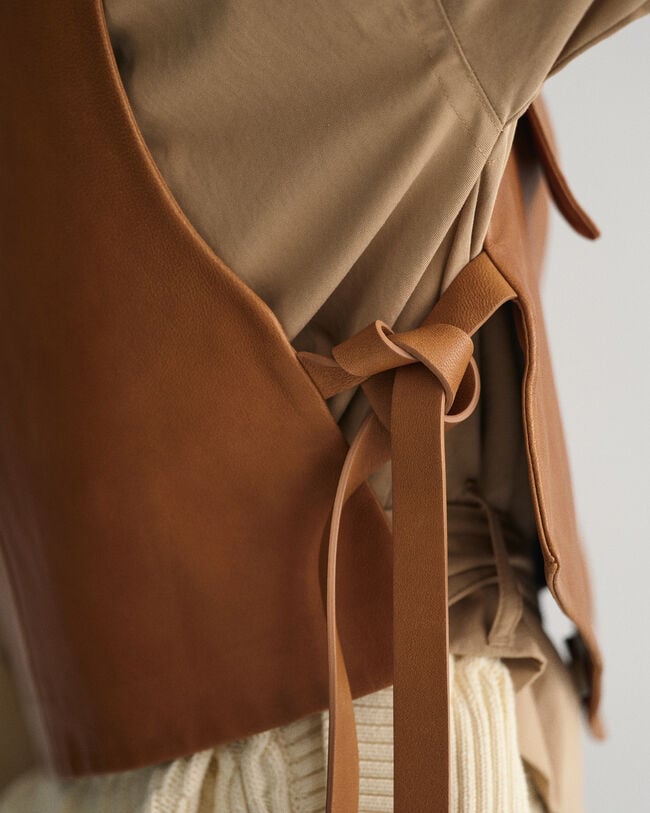 Dekonstruierte Lederweste