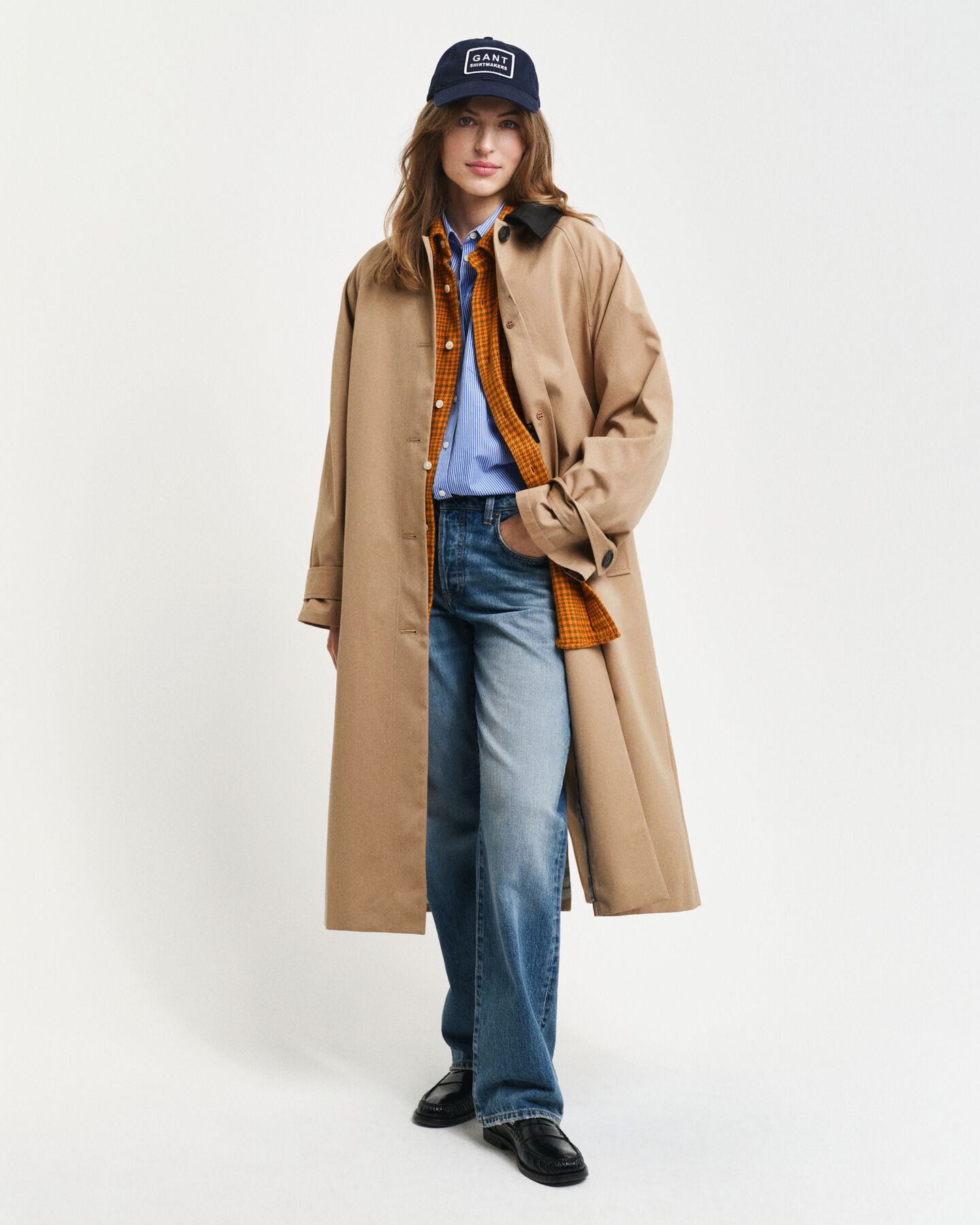 Relaxed Fit Houndstooth Hemd