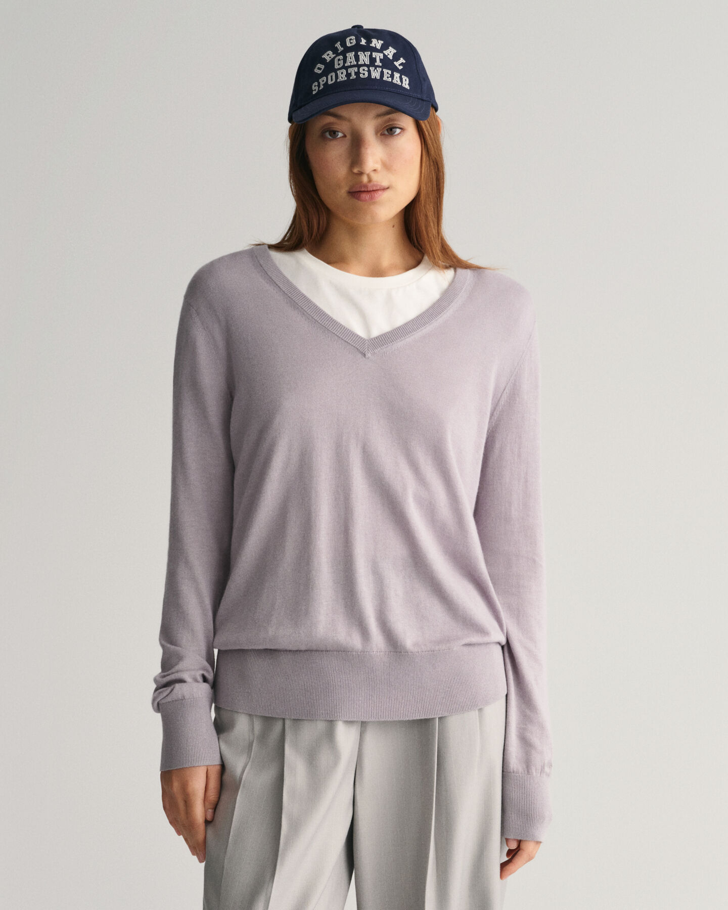 Feinstrick V-Neck Pullover