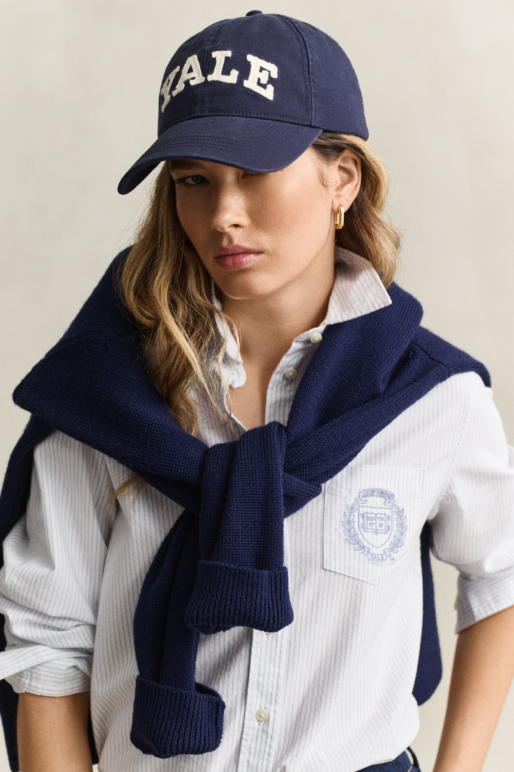 Gant x Yale Oxford-Bluse mit Streifen