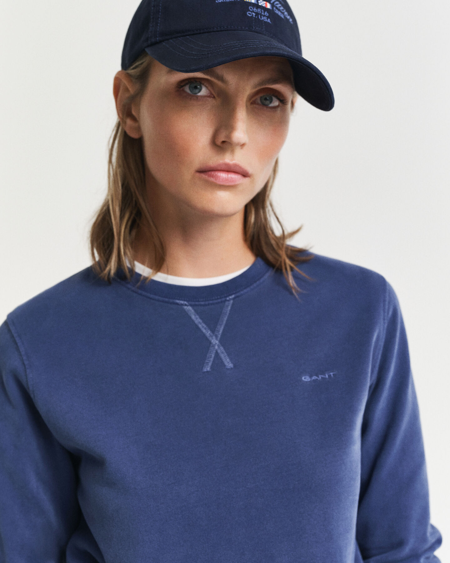 Sunfaded Rundhals-Sweatshirt