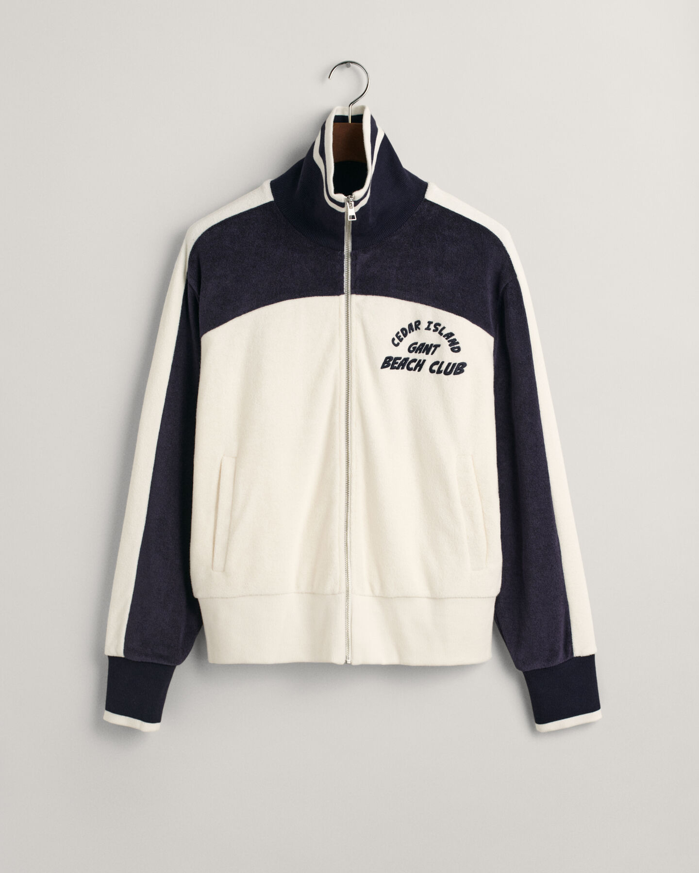 Terry Cloth Reißverschlussjacke