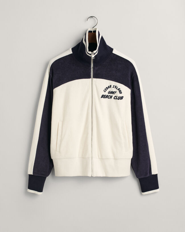 Terry Cloth Reißverschlussjacke