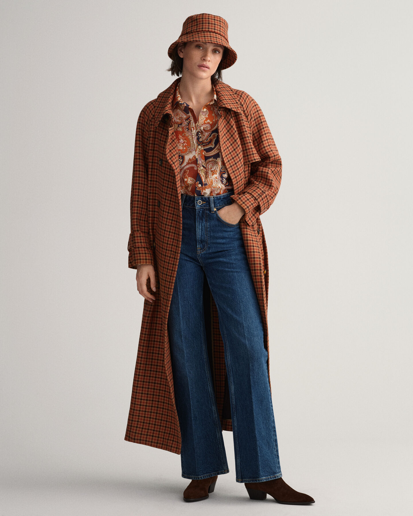 Regular Fit Paisley Bluse aus Baumwolle und Seide