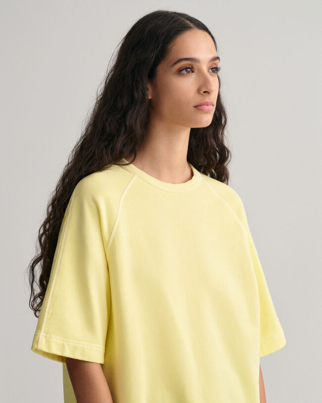 Sunfaded Kurzarm-Sweatshirt