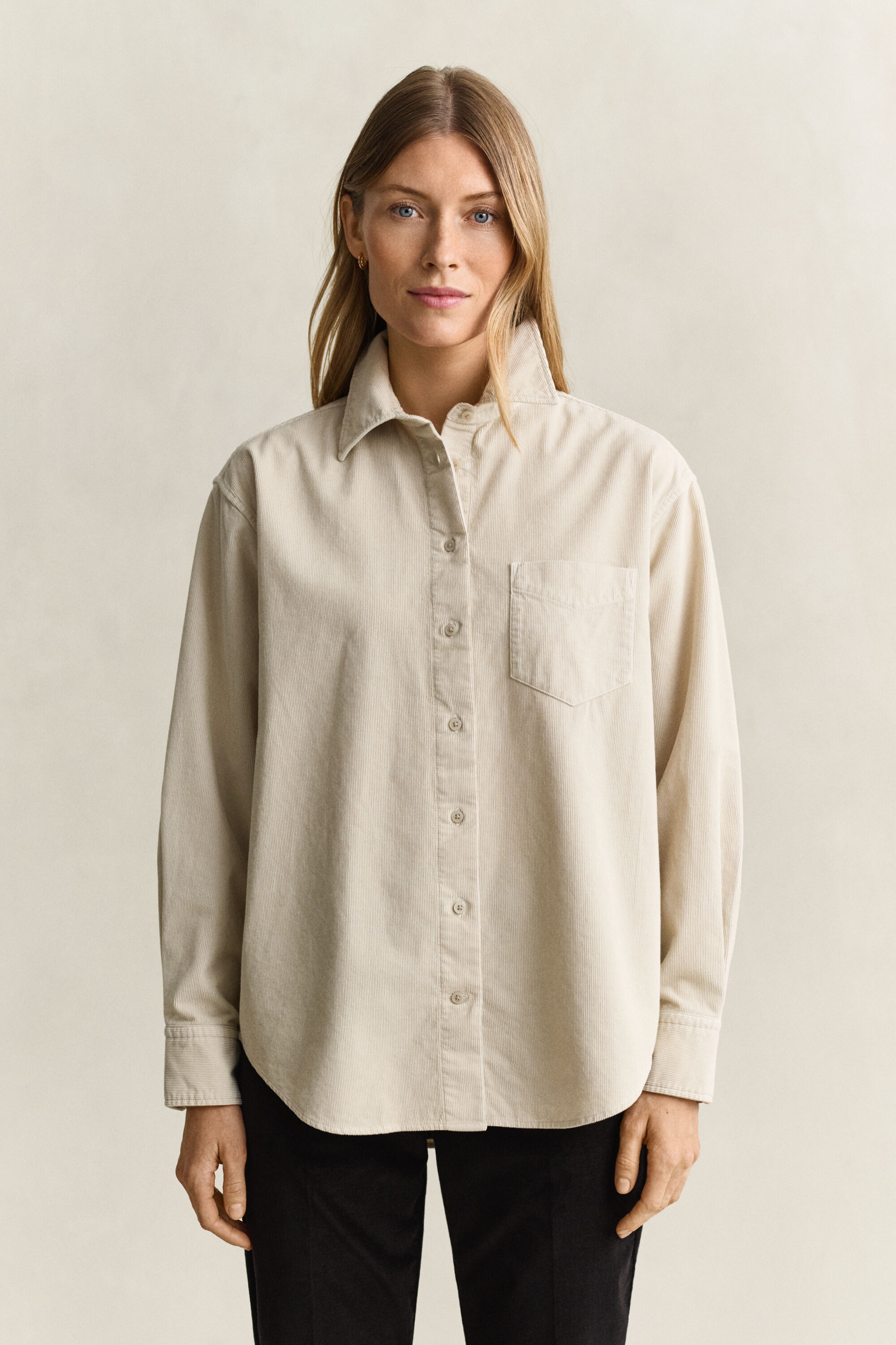 Camicia in velluto a coste relaxed