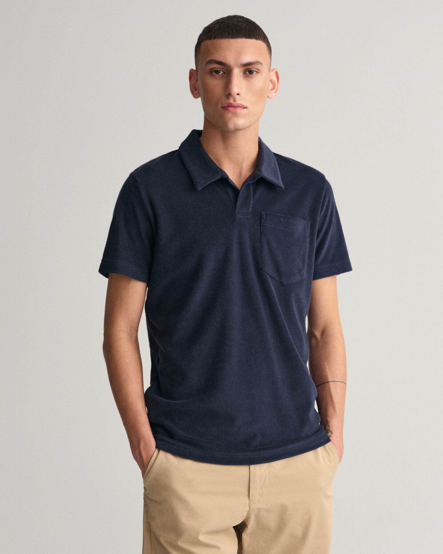 Terry Cloth Piqué Poloshirt