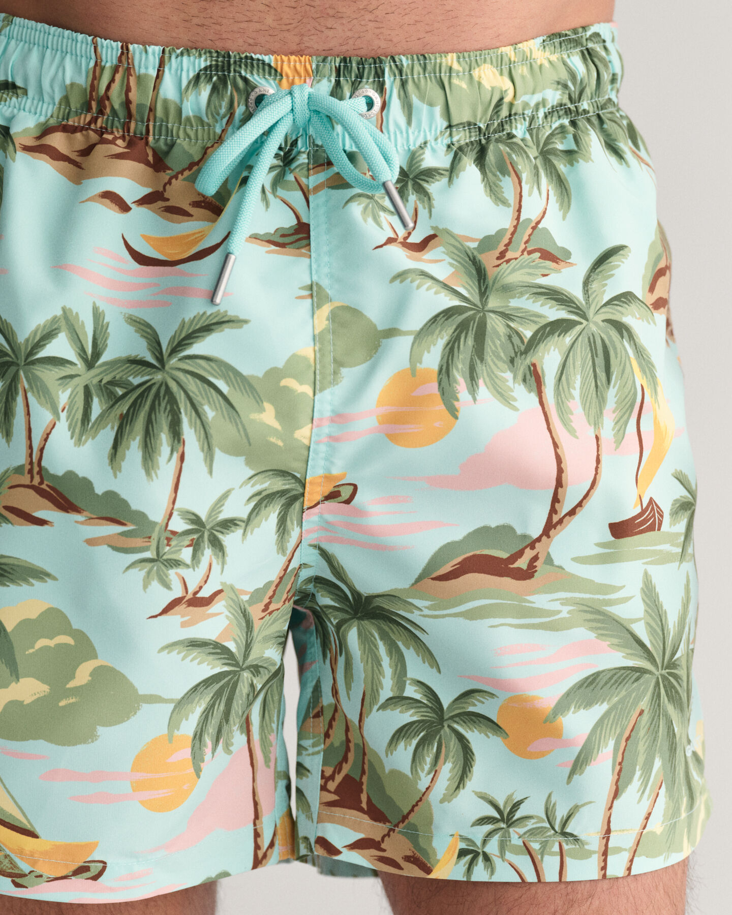 Hawaiian Print Badeshorts