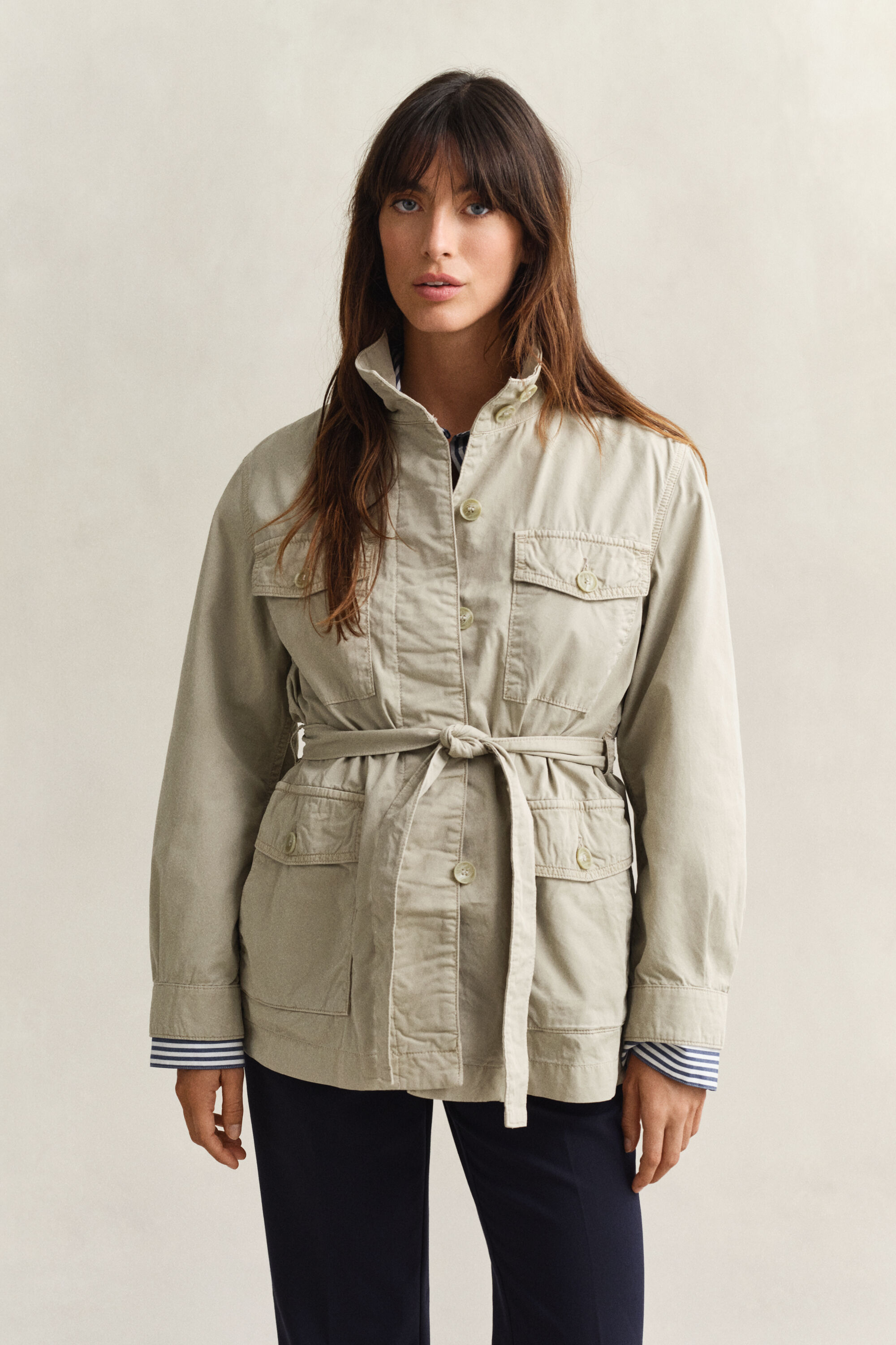 Field Jacket mit Gürtel