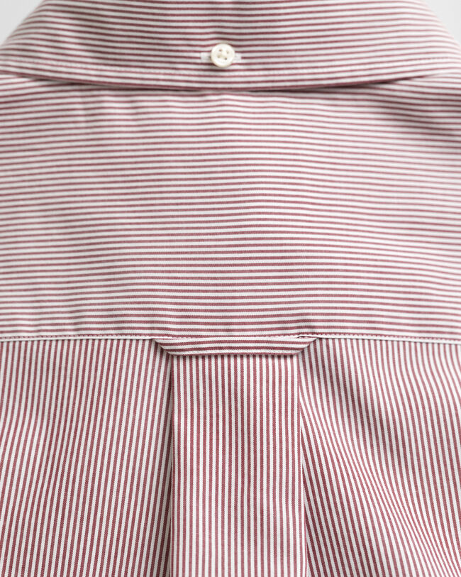 Regular Fit Classic Banker Stripe Popeline Hemd