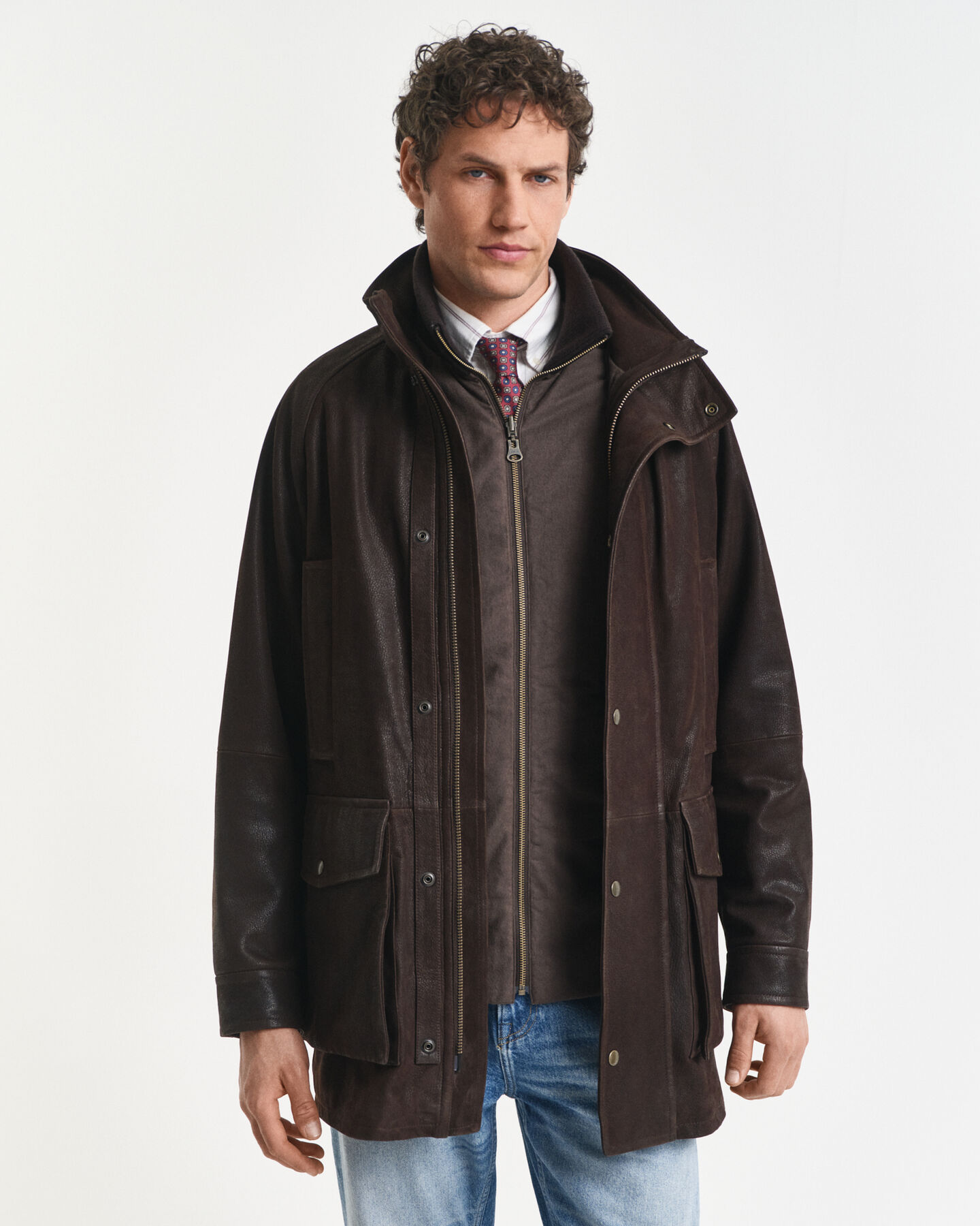 Decker Jacke aus Nubukleder