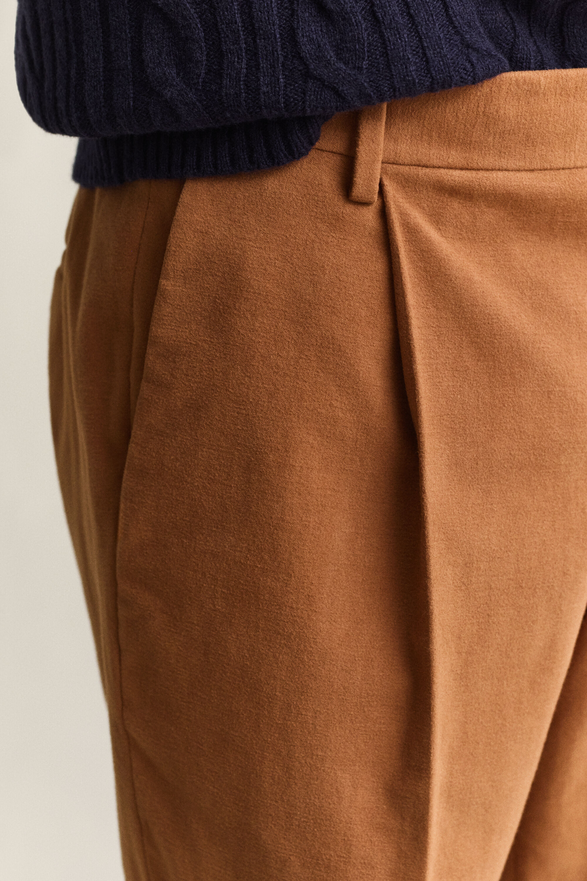 Pantalon de costume en moleskine