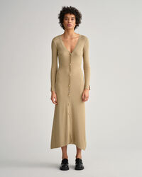 Geripptes Cardigan-Kleid