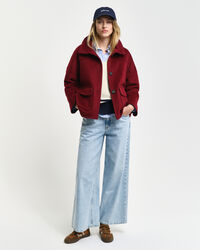 Verkürzte Wolljacke