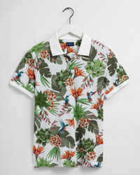 Humming Garden Piqué Rugger mit Print