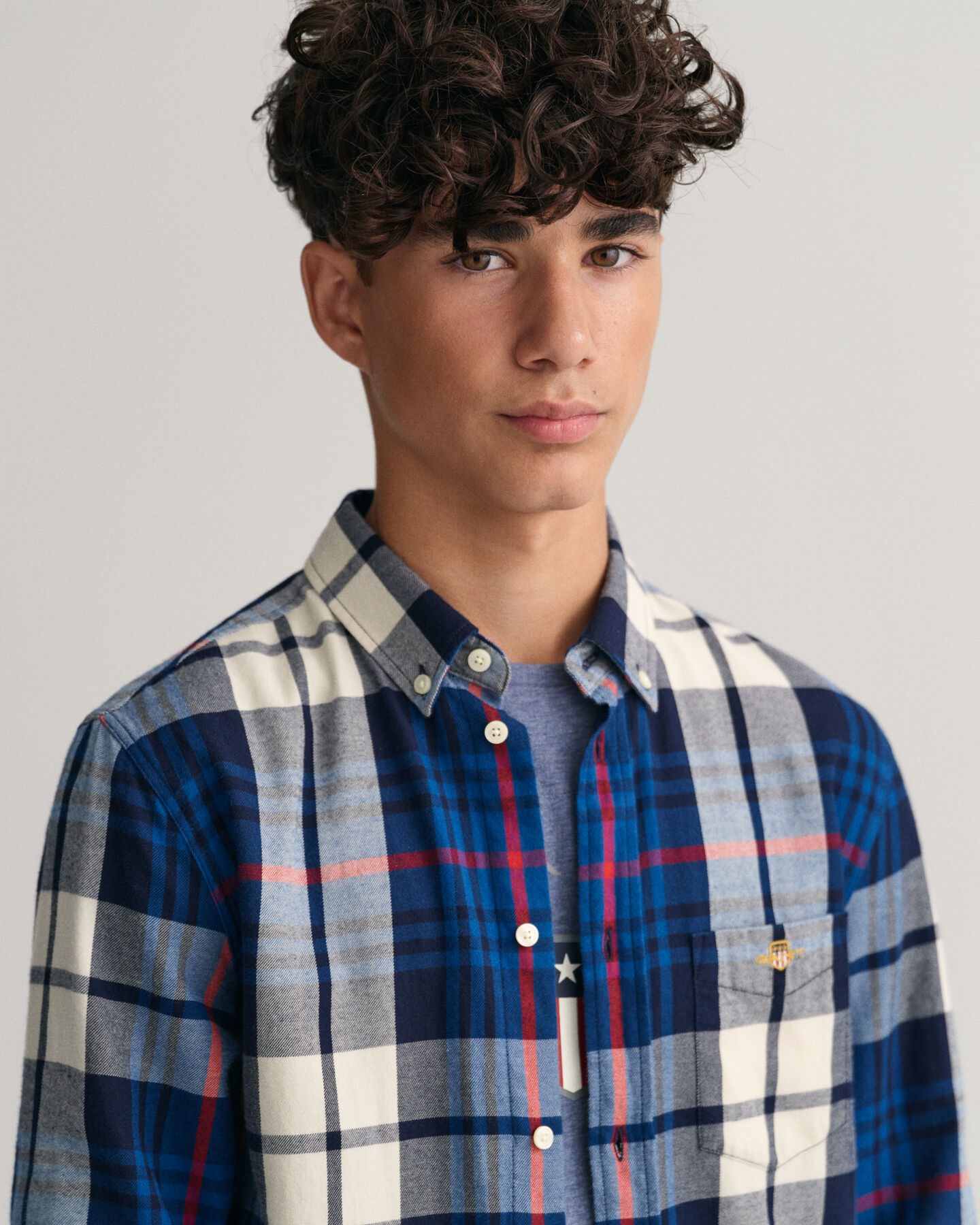 Teen Boys Tartan Flanellhemd