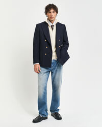 Troyer aus strukturierter Baumwolle