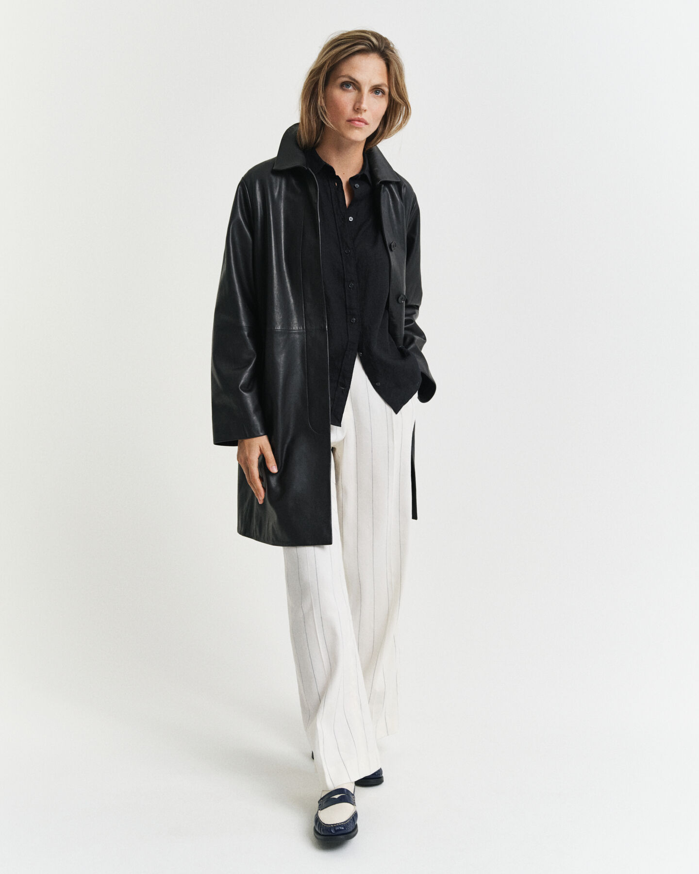 Regular Fit Leinenbluse