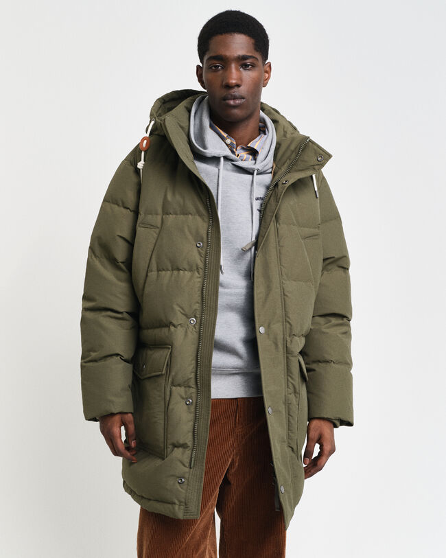 Heavy Mittellange Daunenjacke