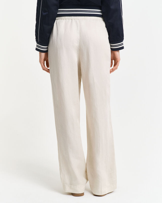 Relaxed Fit Leinenmix Pull-On Hose
