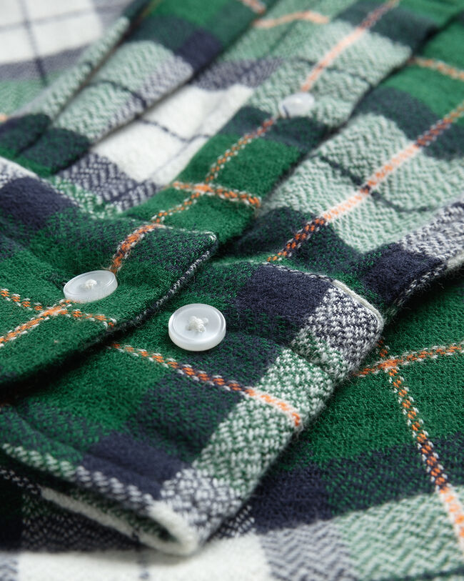 Relaxed Fit Karohemd mit Strukturdesign