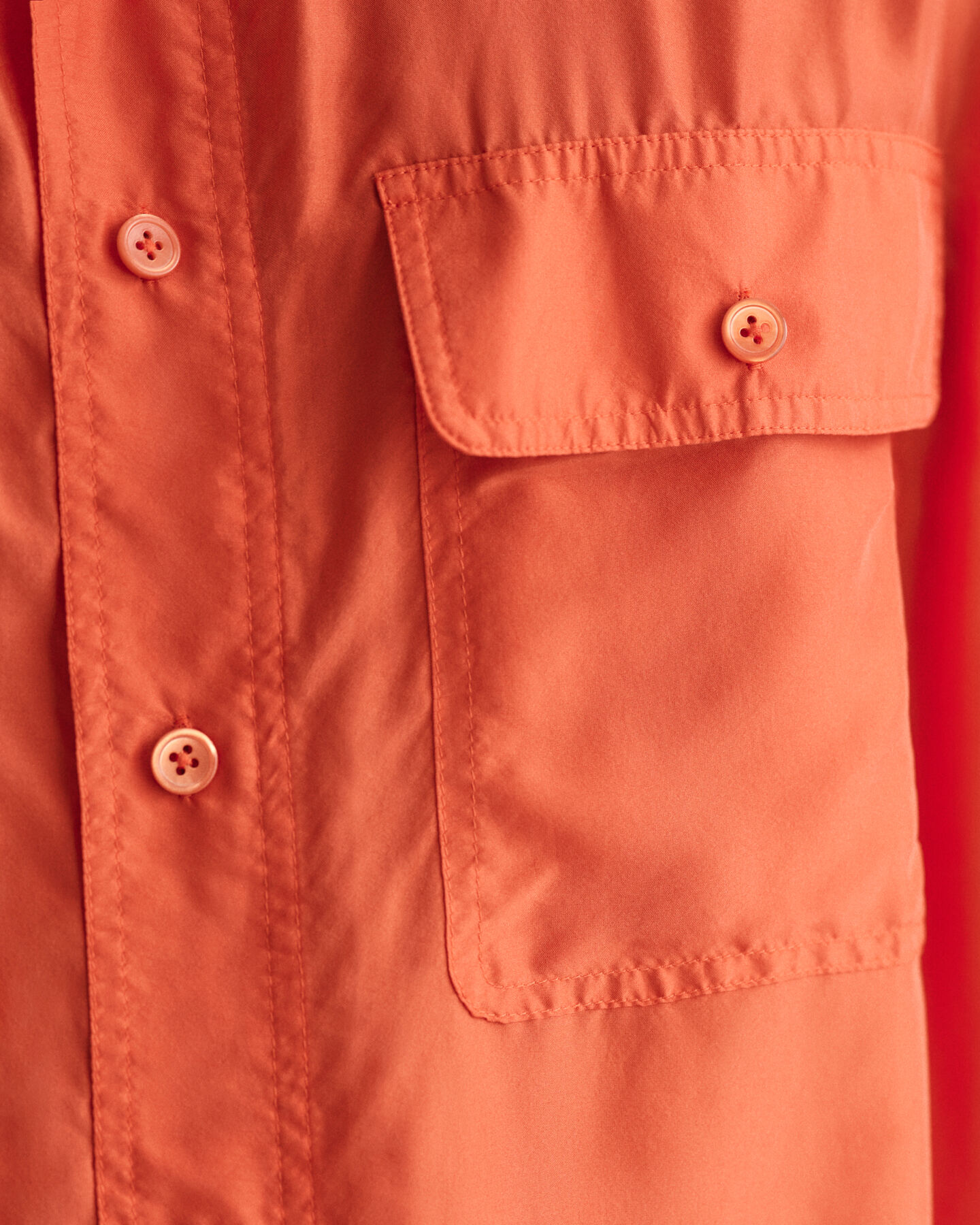 Relaxed Fit Washed Silk Kurzarmhemd