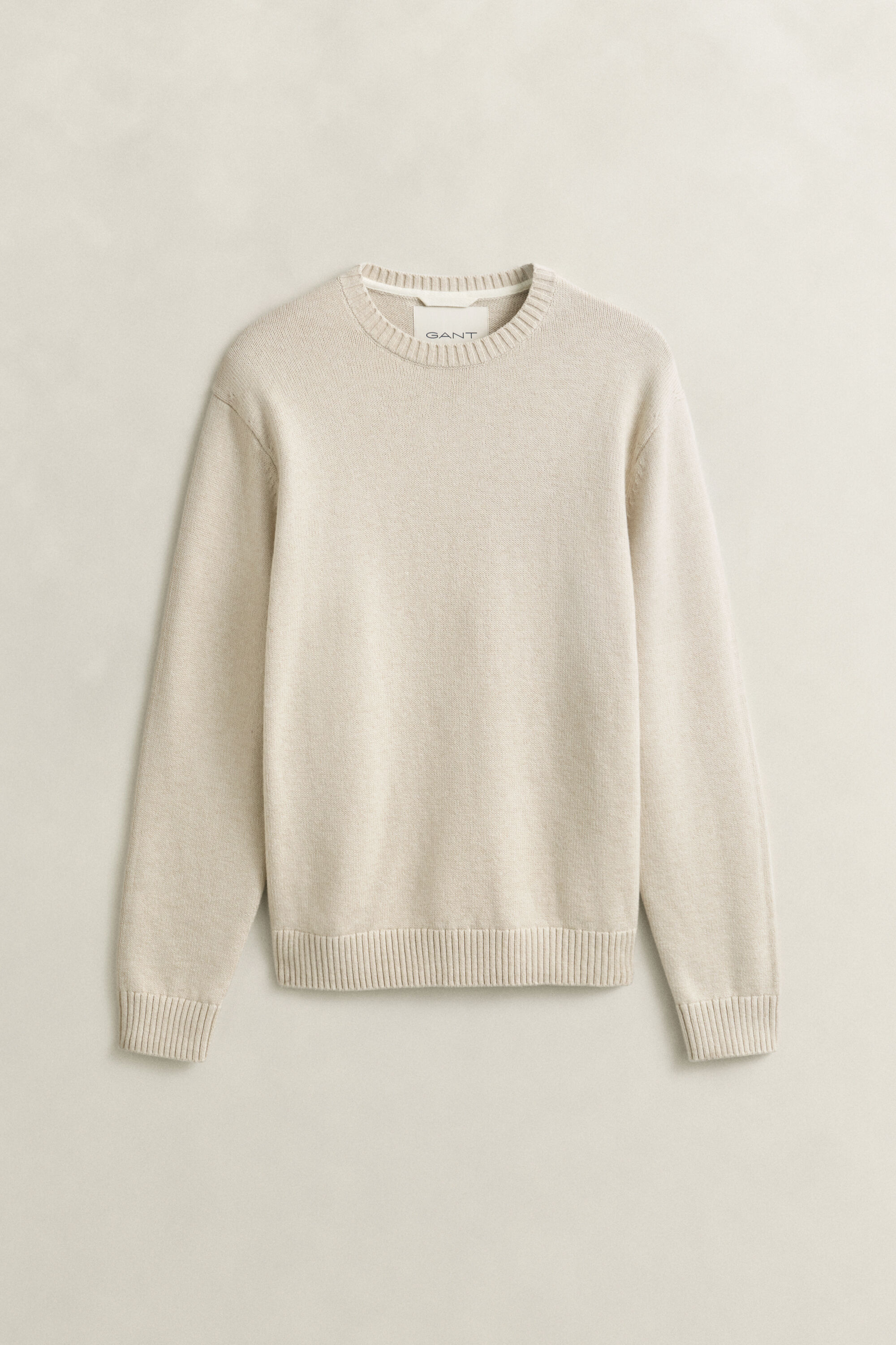 Pull col rond en coton mélangé