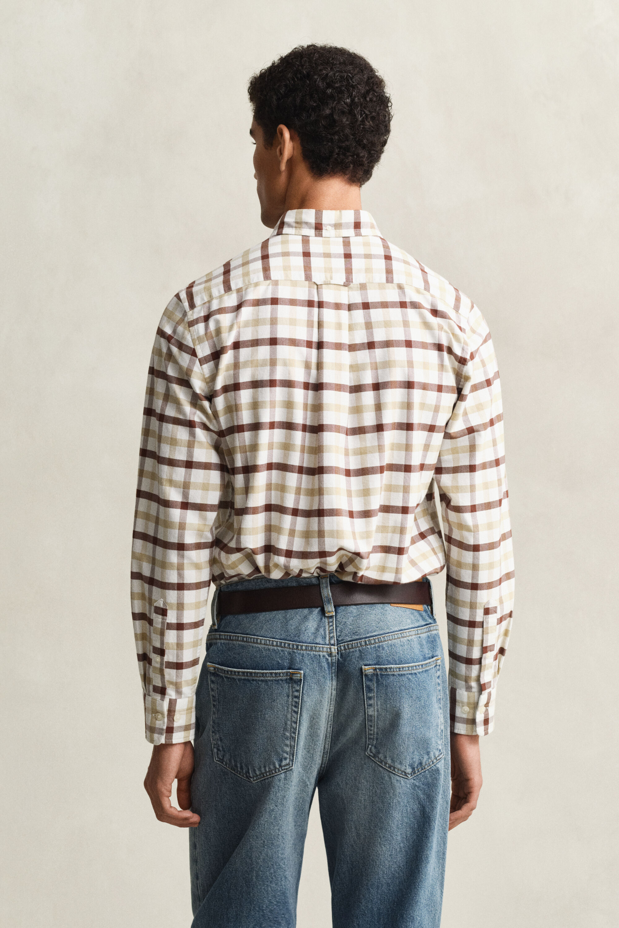 Camicia Oxford a quadri regular fit