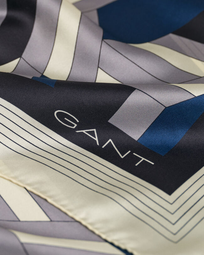 Seidenschal mit Buchstaben-Print