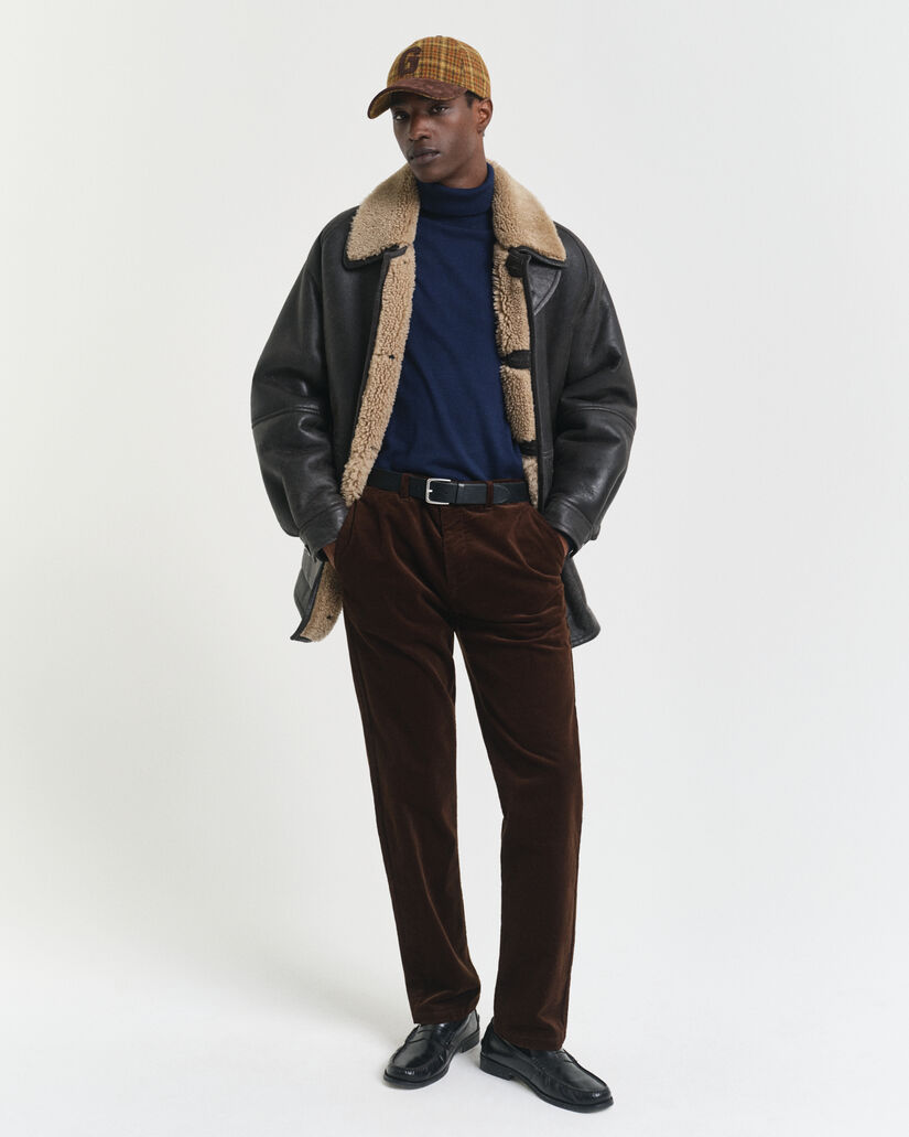 Rollkragenpullover aus extrafeiner Merinowolle