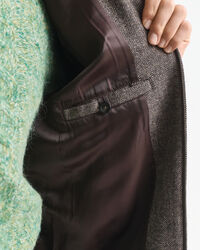 Harrington Jacke aus Wollgemisch