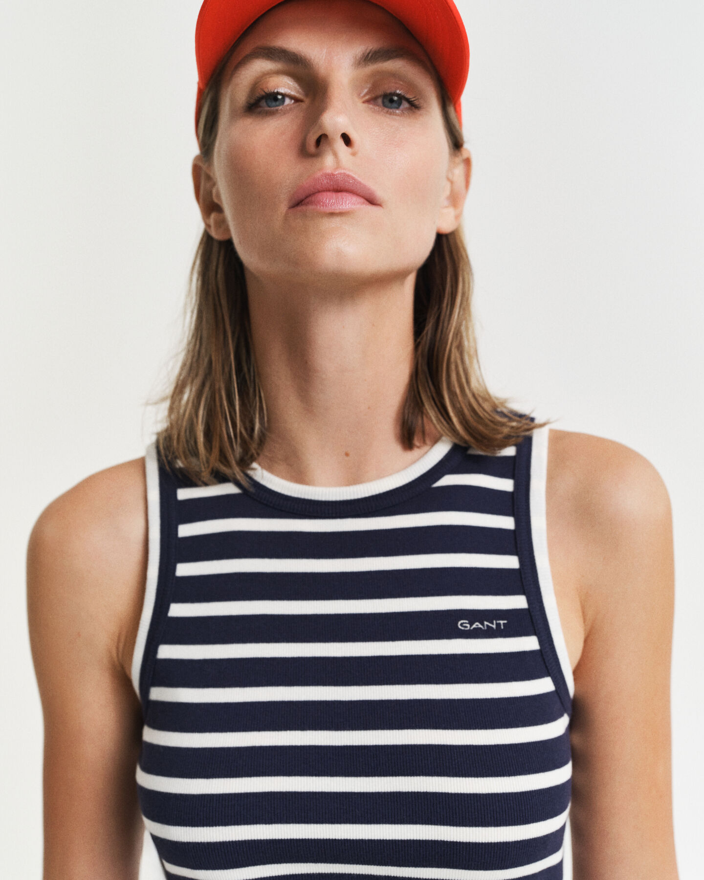 Gestreiftes Jersey Tankkleid