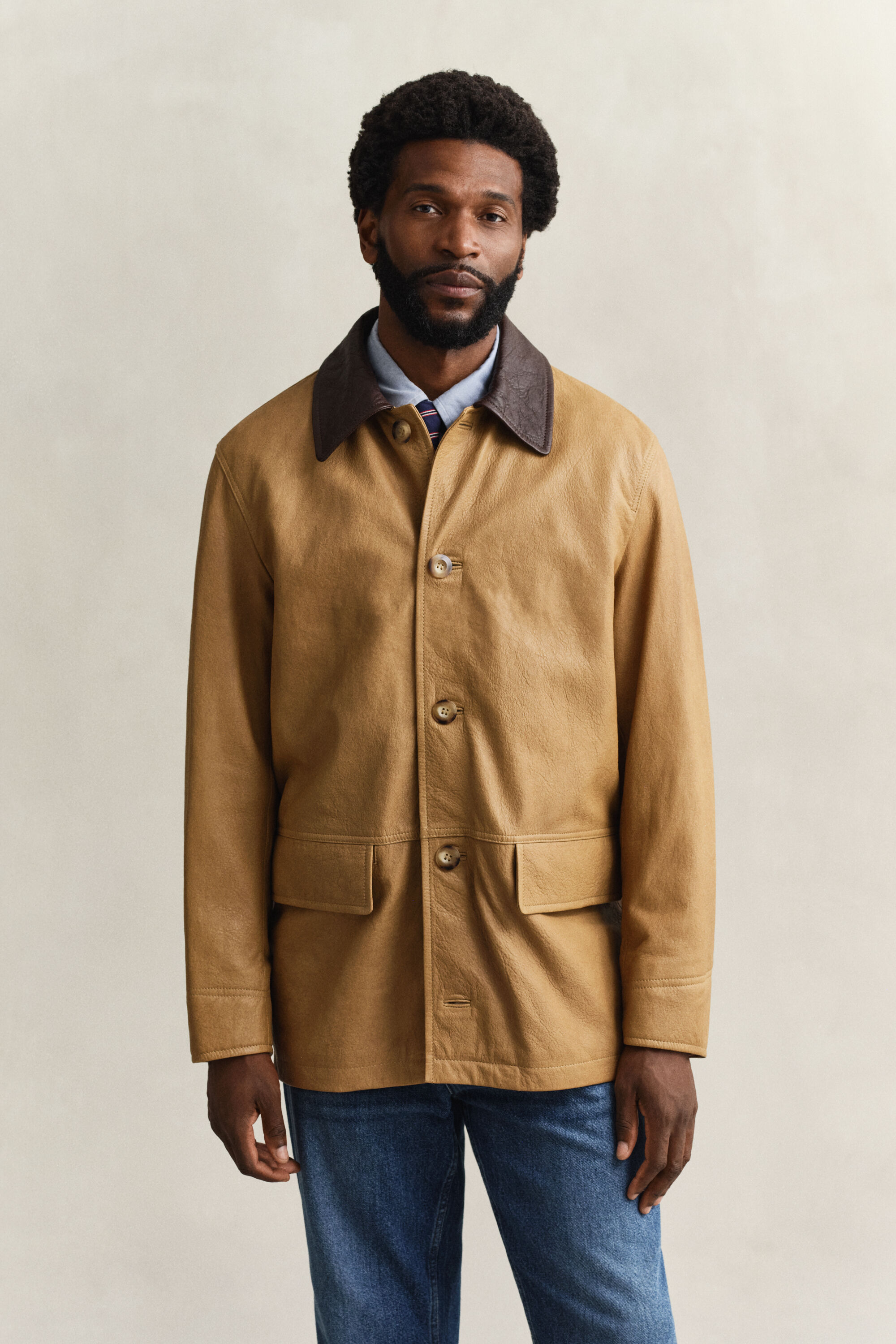 Veste Decker en cuir