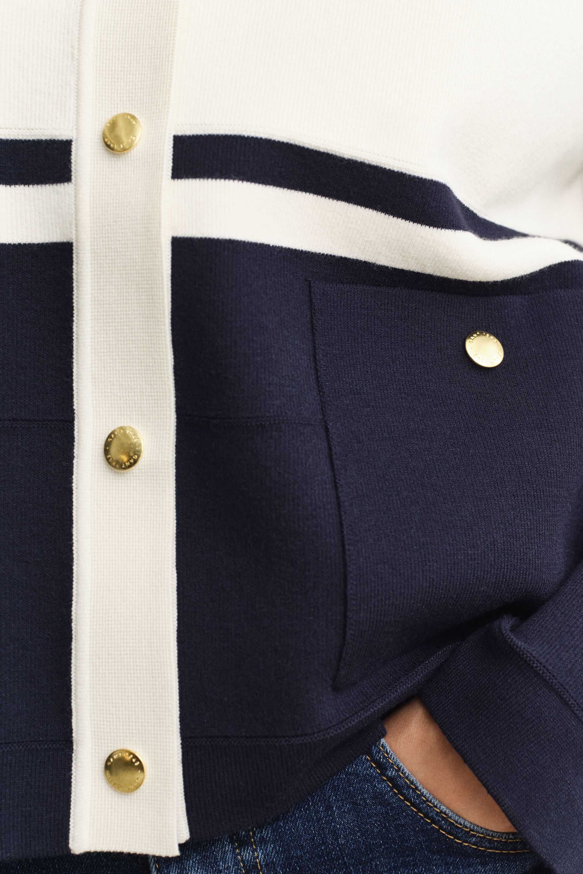 Cardigan a blocchi di colore