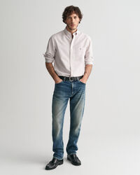 Regular Fit Jeans mit Vintage-Waschung