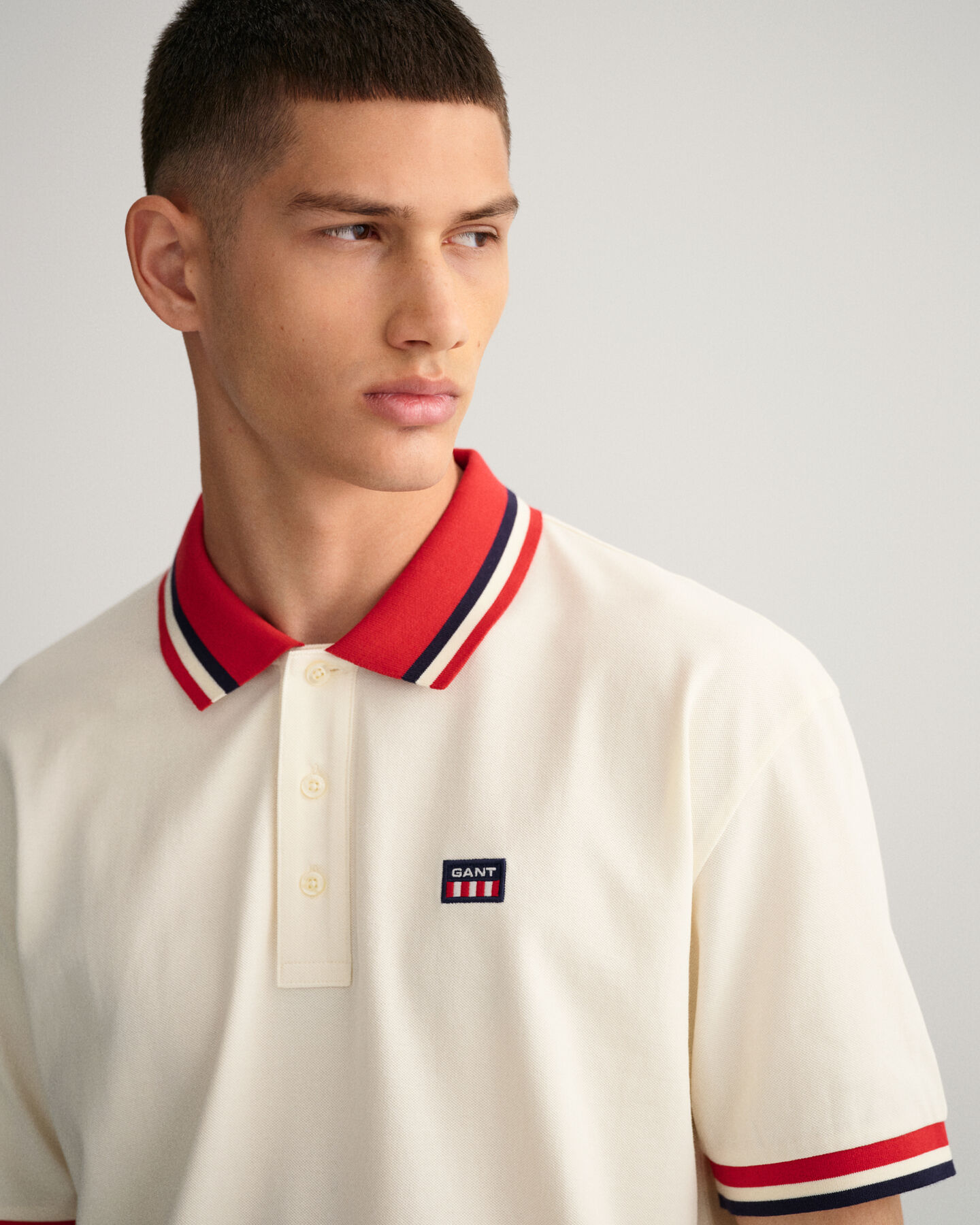 Retro Flag Piqu&eacute; Poloshirt