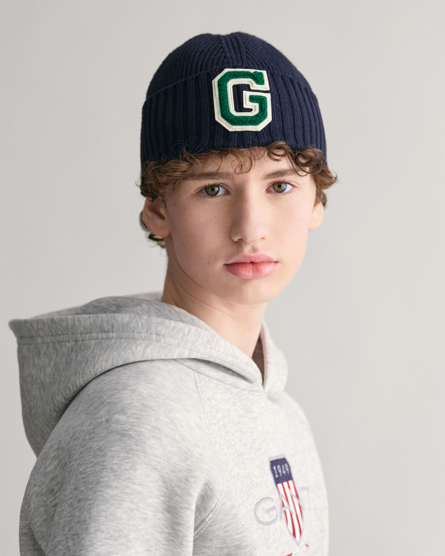 Teens G Badge Rippstrick-Beanie