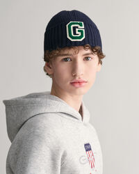 Teens G Badge Rippstrick-Beanie