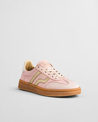 Cuzima Sneaker aus Satin und Veloursleder