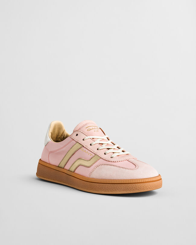 Cuzima Sneaker aus Satin und Veloursleder