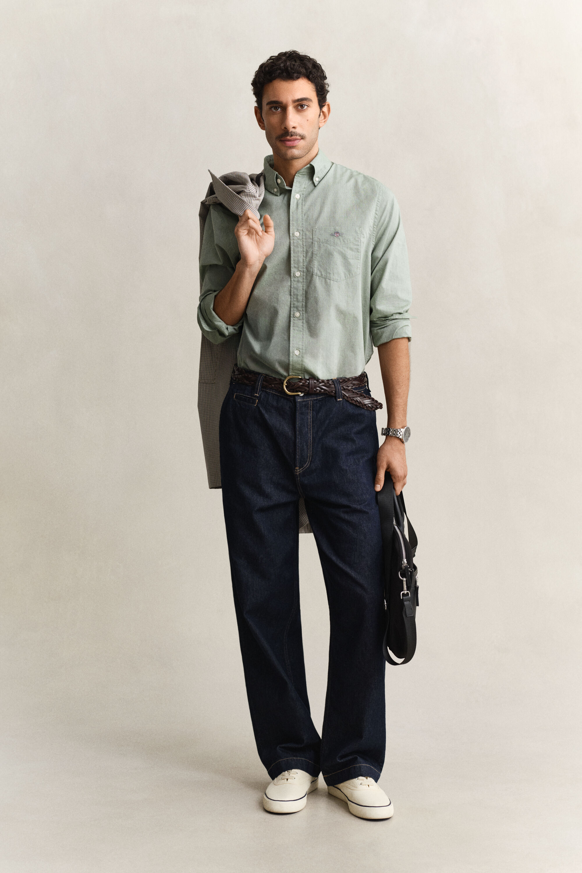 Camicia classica in popeline regular fit