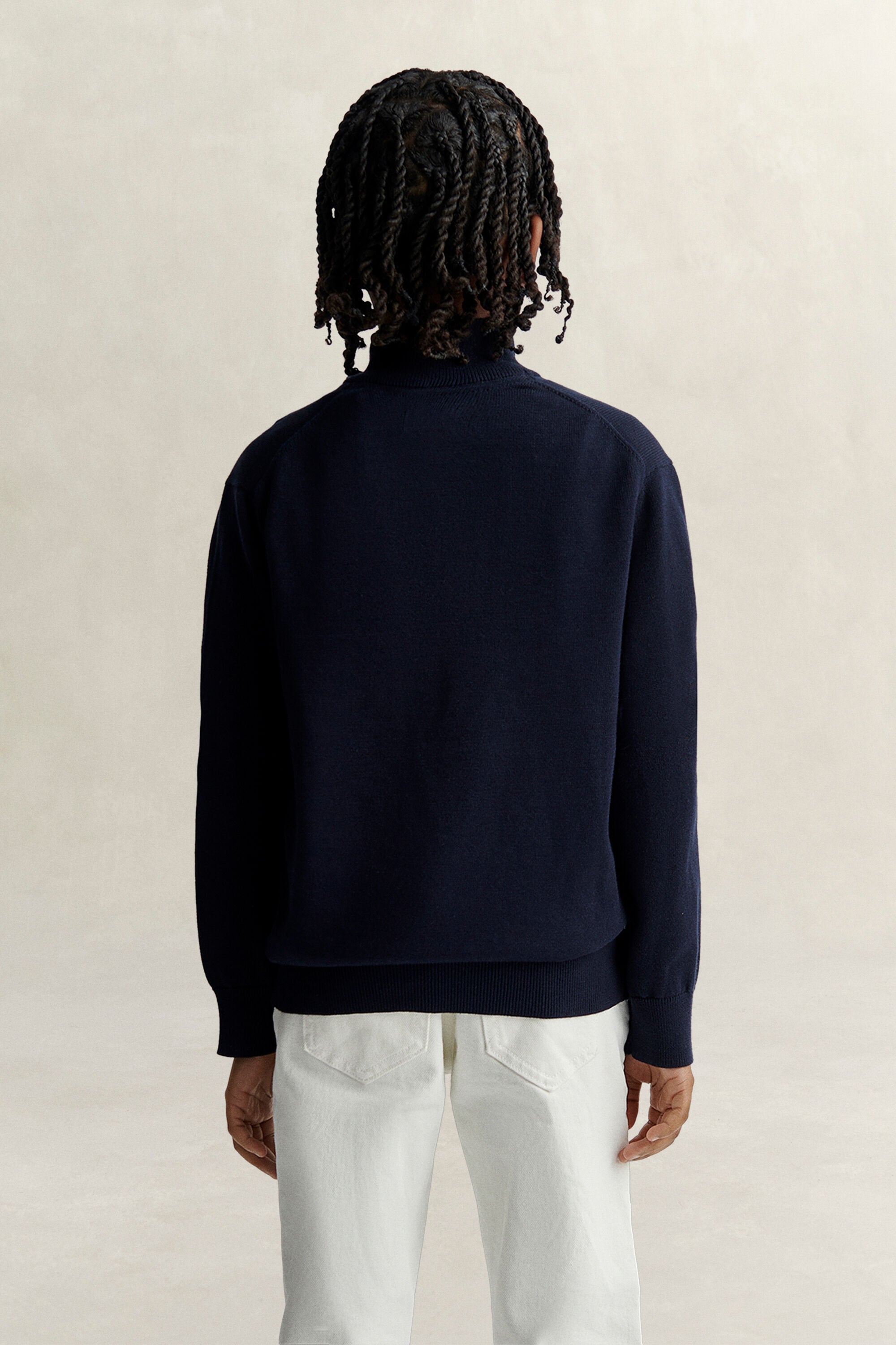 Pull à demi-zip avec écusson Ado Garçon