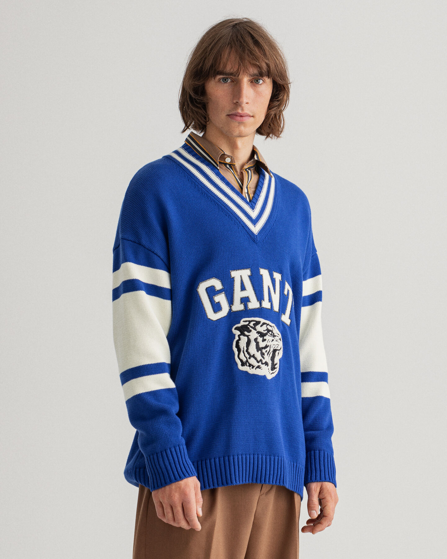 Tiger V-Neck Pullover