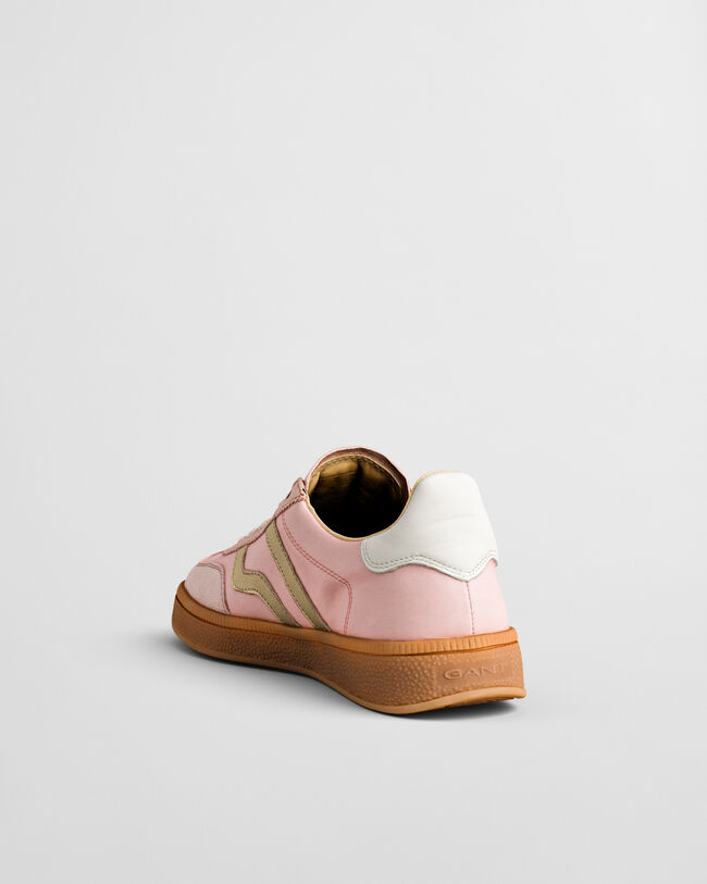 Cuzima Sneaker aus Satin und Veloursleder