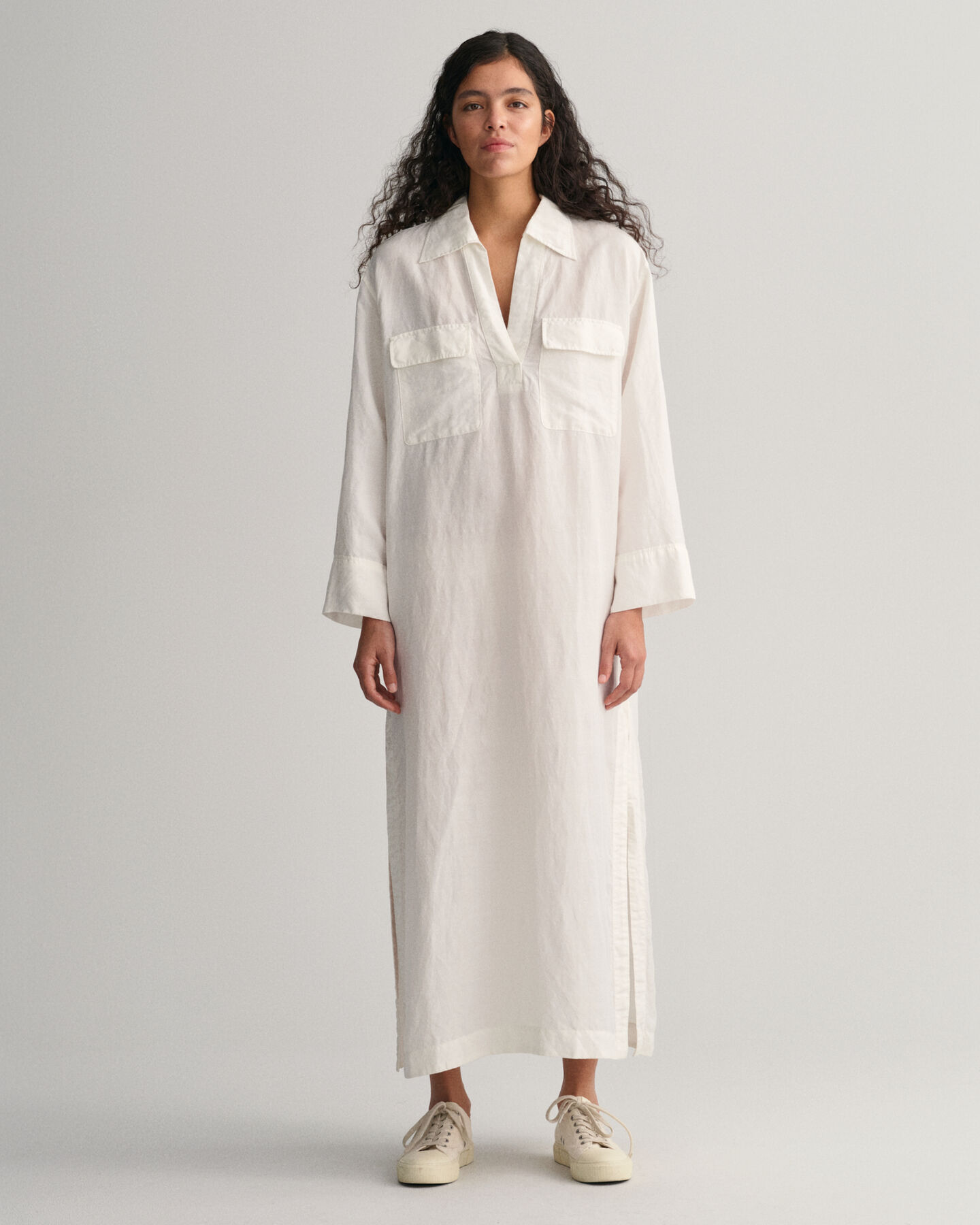 Maxi-Kaftan aus Leinen