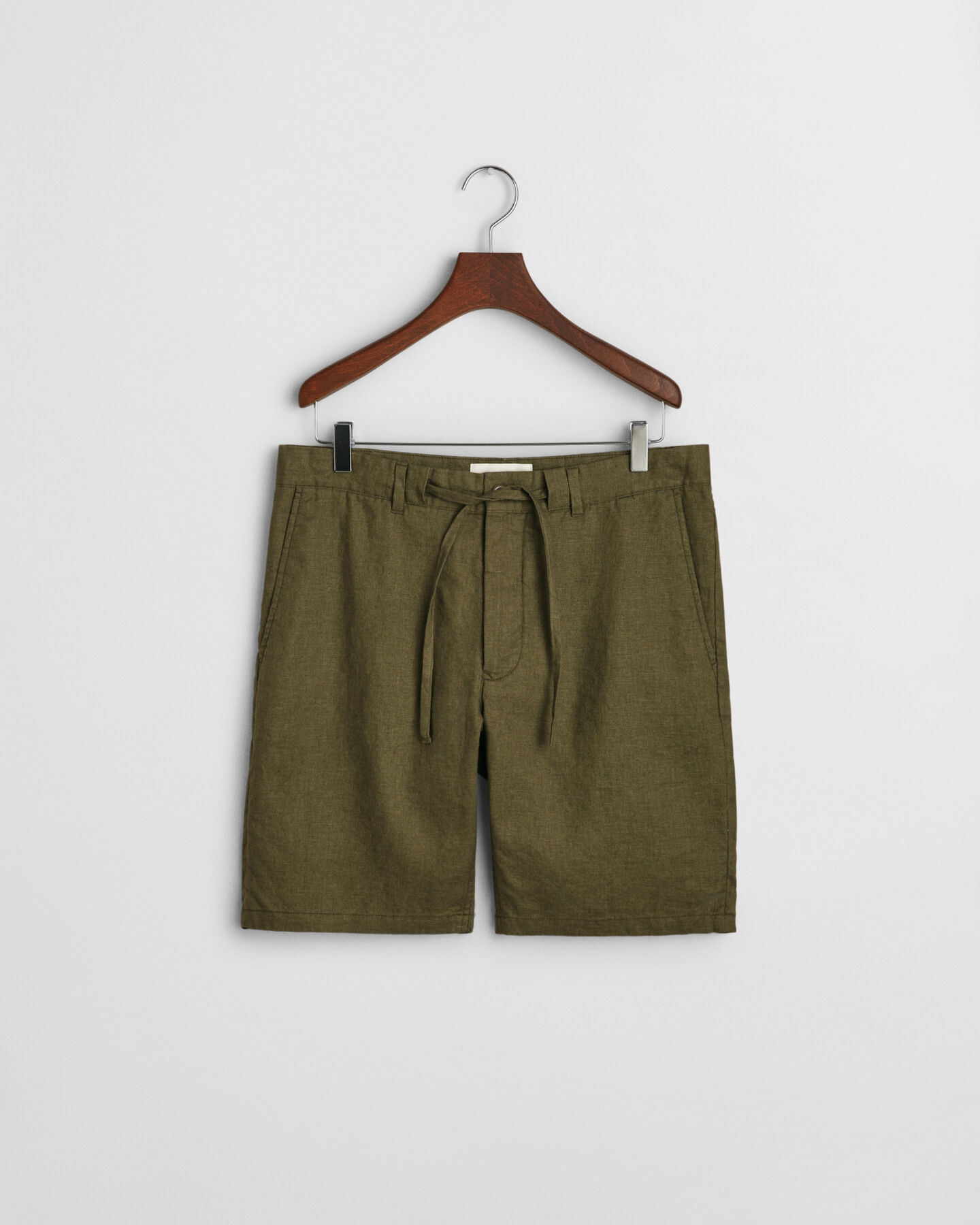 Relaxed Fit Leinen Shorts mit Kordelzug