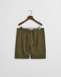 Relaxed Fit Leinen Shorts mit Kordelzug