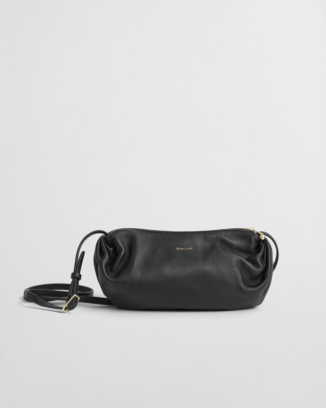 Umhängetasche aus gerafftem Lammleder