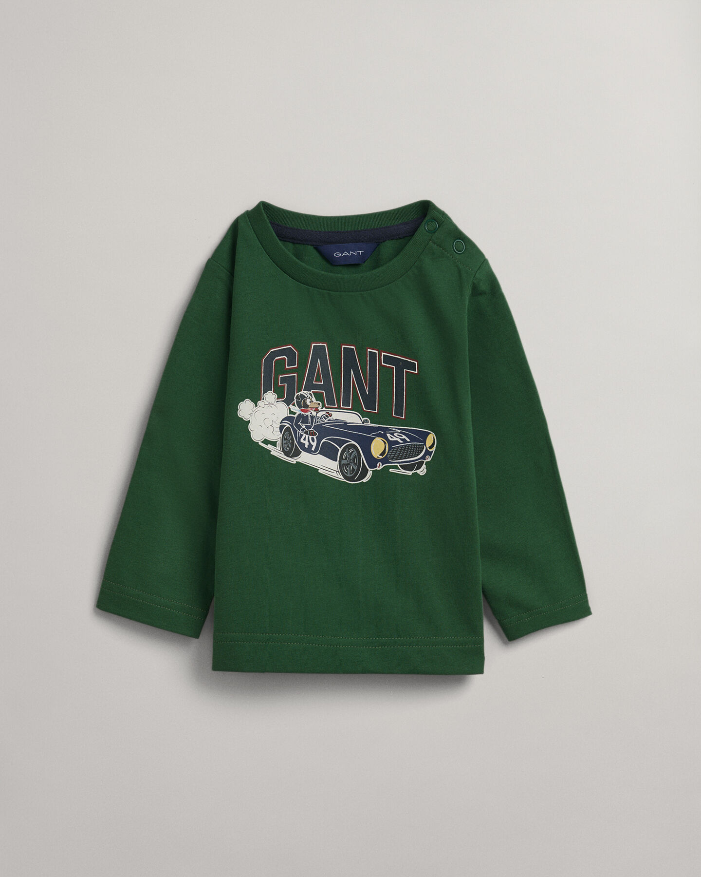 Baby Boy Langarm-T-Shirt mit Hundemotiv