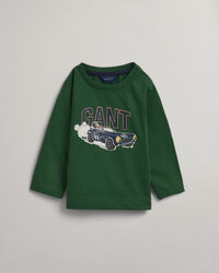 Baby Boy Langarm-T-Shirt mit Hundemotiv